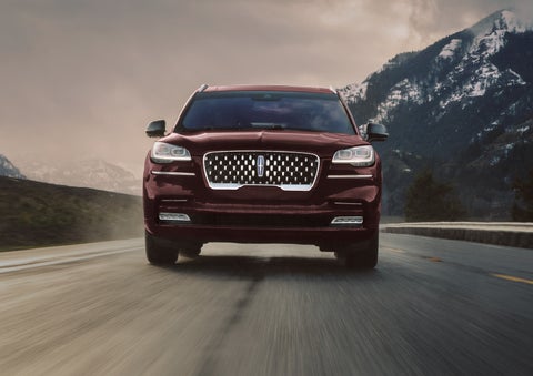 A 2024 Lincoln Aviator® SUV is shown in the Diamond Red exterior color. | Beck Lincoln in Palatka FL