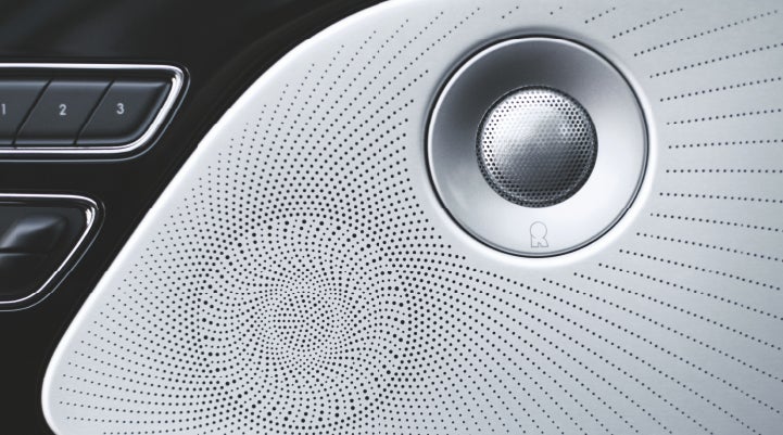 A stylish speaker cover of a 2024 Lincoln Aviator® SUV is shown | Beck Lincoln in Palatka FL