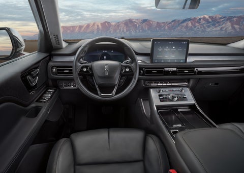 The interior of a Lincoln Aviator® SUV is shown | Beck Lincoln in Palatka FL