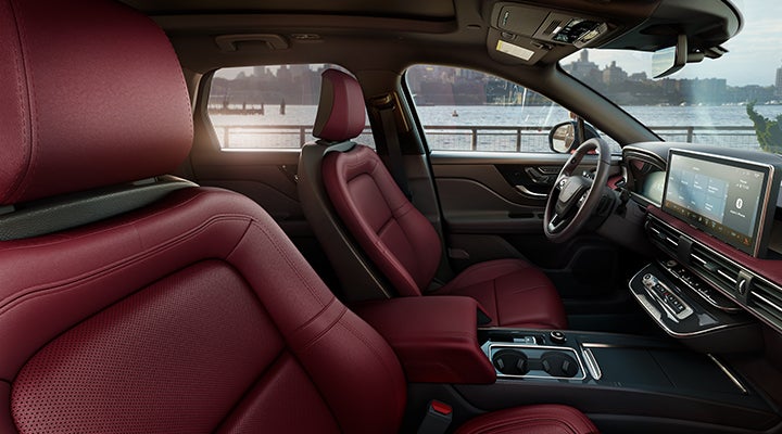 The available Perfect Position front seats in the 2024 Lincoln Corsair® SUV are shown. | Beck Lincoln in Palatka FL