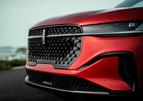 The sleek grille of a 2024 Lincoln Nautilus® SUV with the available Jet Appearance Package makes a bold statement. | Beck Lincoln in Palatka FL